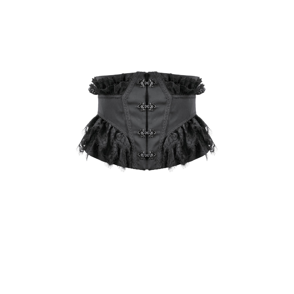 Dark in Love - Noble Gothic Coffin Waist Corset Waist belt - Black